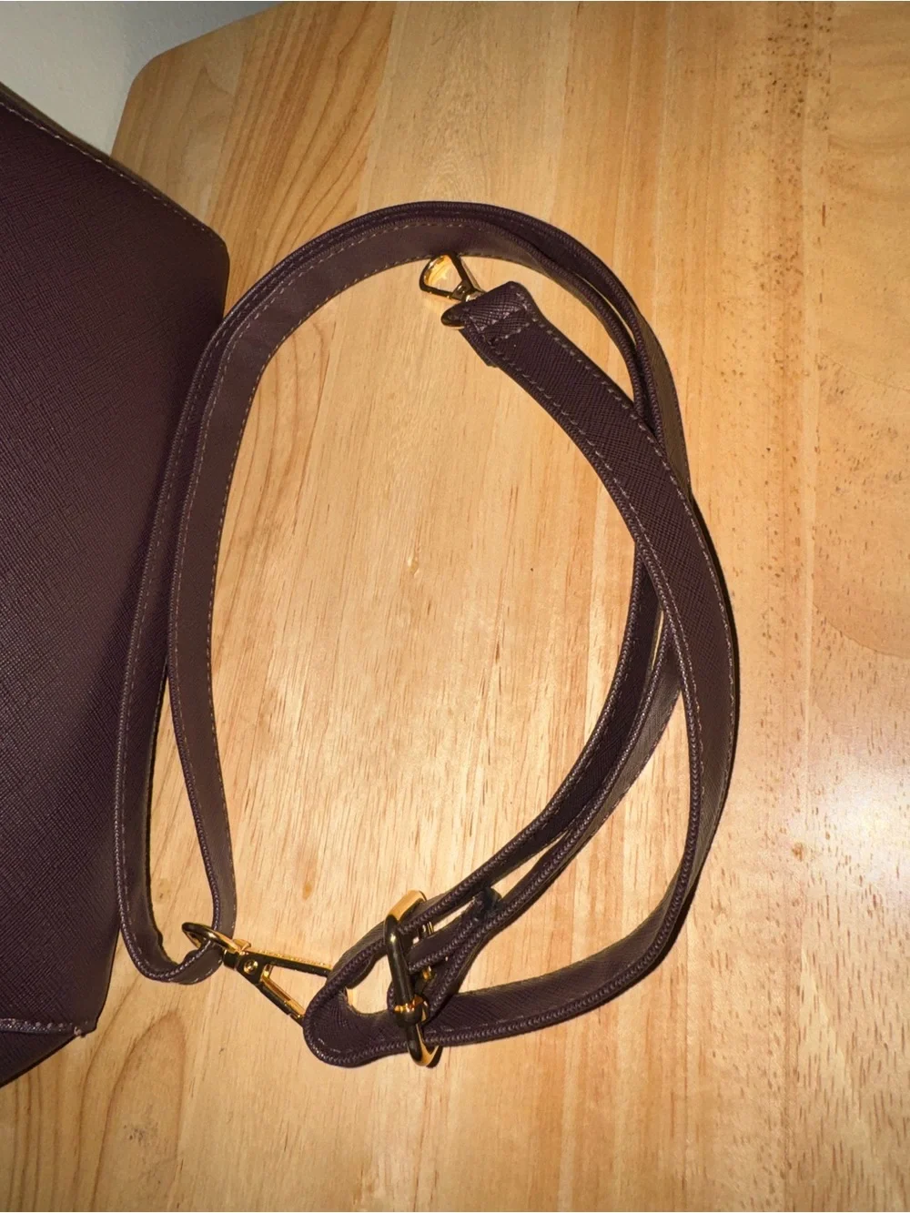 Montana West Coffee Satchel tote Saffiano crossbody bag